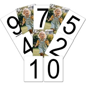 Number Cards for Classroom Supplies, Blank Deck Number Cards 0-9 Set of 55