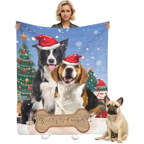 Custom Cat Blanket with Photos and Name, Personalized Pets Blankets with Picture Customize Blankets for Cat Lovers, Personalized Pet Portrait Blanket