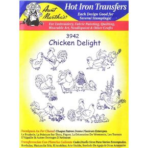 Chicken Delight Aunt Martha's Embroidery Transfer