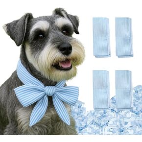4pcs Cooling Scarf for Pets,Summer Cooling Scarves Keep Cats and Dogs Cool, Reused,Rrecycled,Suitable for Dogs (4pcs-Avocado)