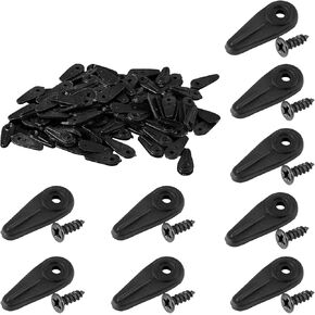 100pcs أزرار الصورة أزرار أزرار أزرار الصورة ، إطار الصورة ، مقاطع دعم أجهزة إطار الصورة مع 100 قطعة مسامير ، اكتب 1