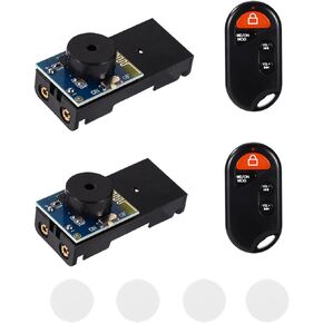 2pcs Hidden Cricket Voice Maker, Black Prank Funny Office Prankster Stuff Beeping Noise Sound Prank Device with Remote Control for Adults Office Home Car and Parties ﻿