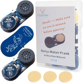 Noise Maker Prank (3 PCS), Include Cat Dog Cricket Sounds and Other Mechanical Noises, Beeping Several Months, Hidden Prank Noise Maker for Adults