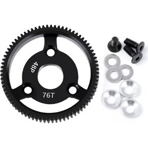 Steel Spur Gear 76T 86T 48P Main Gears for Tra-xxas 1/10 Slash 2WD Stampede Rustler 2WD Bandit VXL XL-5 F-150 SVT Upgrade Parts (76T)