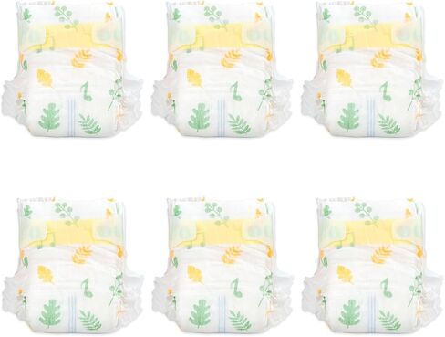 Reborn Baby Doll Clothes 6 Pieces Diapers for 17-22 inch Reborn Dolls Clothing Newborn Baby Reusable Diaper Bag (Plant) in Saudi Arabia