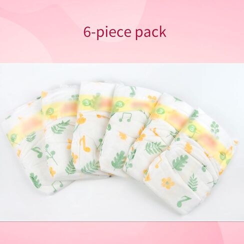 Reborn Baby Doll Clothes 6 Pieces Diapers for 17-22 inch Reborn Dolls Clothing Newborn Baby Reusable Diaper Bag (Plant) in Saudi Arabia