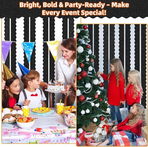 4 Rolls 131.2Ft Glitter Bulletin Board Borders – Colorful Scalloped Borders for Bulletin Board Trim – DIY Classroom Decor for Teachers, School and Office, Class Decorations in Kuwait