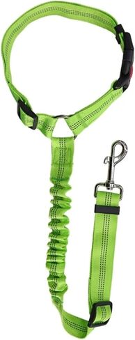 Cat and Dog Harness Pet Products car Fit for Seat Belt Dog Leash with Buffer Elastic Reflective Rope Leash Pet Traction Rope(Black) in Kuwait