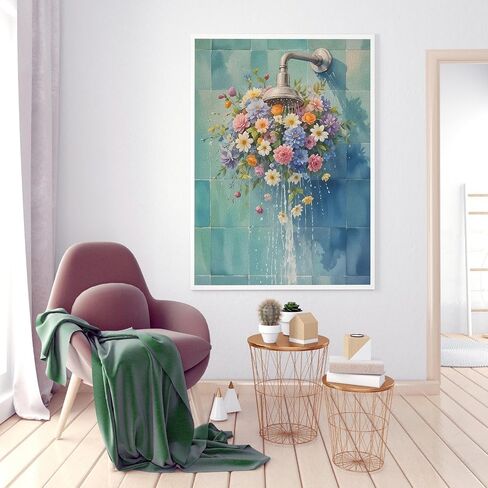 GUMITOON Diamond Painting Kits for Adults, Wildflowers 5D Diamond Art Painting by Numbers Kits,DIY Diamond Art Kits,Full Round Drill Diamond Painting Kit for Adults for Home Wall Decor,12x16 inch in Saudi Arabia
