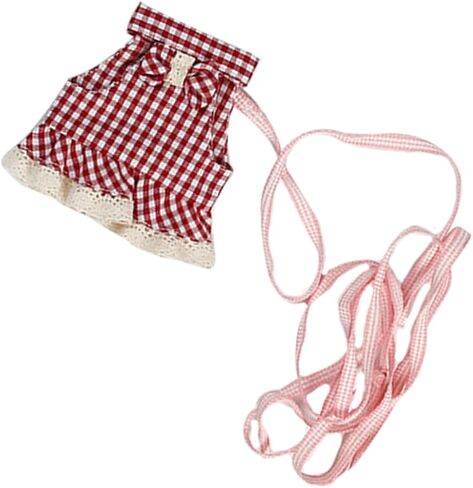 Totority Small Pet Vest and Leash Set for Ferrets and Hamsters Lightweight and Comfortable Design Fit for Outdoor Adventures Red Checkered in Saudi Arabia