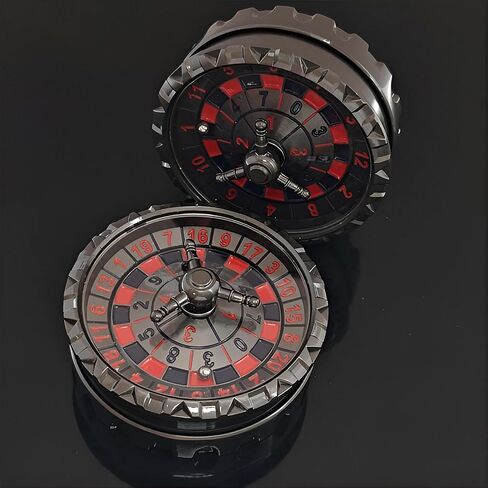 Roulette Spinner لمجموعة DND Dice Set ، Dragon Metal D&D Dice مع حافظة هدايا للأبراج المحصنة ولعبة Dragon ، هدايا لعبة RPG Play Table (Black-Red ، 3-in-1) in Kuwait