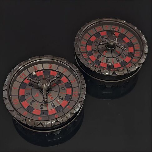 Roulette Spinner لمجموعة DND Dice Set ، Dragon Metal D&D Dice مع حافظة هدايا للأبراج المحصنة ولعبة Dragon ، هدايا لعبة RPG Play Table (Black-Red ، 3-in-1) in Kuwait