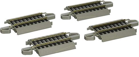 Bachmann Trains - Snap-Fit E-Z TRACK 2.25" STRAIGHT TRACK (4/card) - NICKEL SILVER Rail With Gray Roadbed - HO Scale in Saudi Arabia