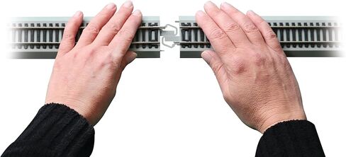 Bachmann Trains - Snap-Fit E-Z TRACK 2.25" STRAIGHT TRACK (4/card) - NICKEL SILVER Rail With Gray Roadbed - HO Scale in Saudi Arabia