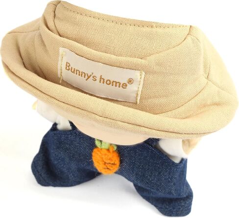 3-Piece Doll Clothes for 17cm Doll – Stylish Fisherman Hat Set, Kawaii Doll Outfits with Accessories for Collectors or Display - Navy Carrot (No Doll) in Kuwait