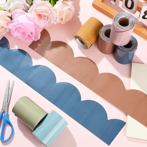 Fuutreo 6 Rolls 196. 8 FT Bulletin Boards ، حدود حدود ملونة من أجل السبورة ، Cork ، Decorboard Summer Bulletin Board Decor in Saudi Arabia