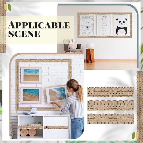 Leinuosen 50.5 ft Squiggles and Dots Die Cut Border Trim 44 Pcs Bulletin Board Border with 20 Sheet Glue Point Dots Bulletin Back to School Decoration for Classroom School Office(White with Black) in Saudi Arabia