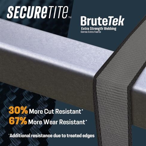 أشرطة السقاطة - عبوتان من أشرطة الربط مقاس 1-1/4 بوصة × 16 بوصة مع خطافات J مزدوجة مطلية بالفينيل - أشرطة ربط البضائع، 1000 رطل. حد حمل العمل و3000 رطل. قوة الكسر in Kuwait