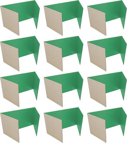 Flipside Products درع الخصوصية المموج Flipside، أبيض، 18 بوصة × 48 بوصة، عبوة من 24 قطعة in Saudi Arabia
