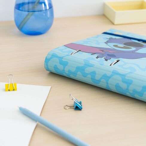 Grupo Erik Official Disney Stitch Tropical 4 Ring Binder - Premium A4 Folders 10.6 x 12.6 inches / 27 32 cm Ringbinder Gifts (CAT0131) in Saudi Arabia
