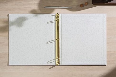 Binder Binder Wedding Binder (Design 1) - مخصص 3 حلقة ألبوم ألبوم منظم الكولاج في سجل القصاصات الذكرى السنوية لكتاب الذاكرة الهدية للقسا in Kuwait