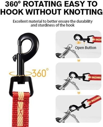 abjobibi مقود كلب عاكس أحادي الجانب ، مقبض مبطن نايلون المقاود للكلاب المتوسطة والصغيرة المشي ، 6 أقدام (أحمر) 1.0 in Kuwait