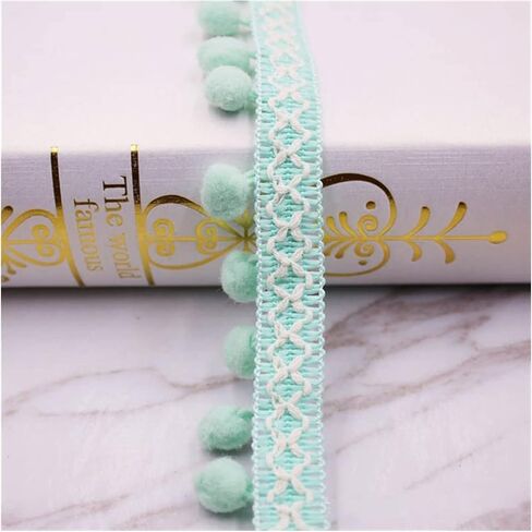 Fringe Trim Tassel,Crystal Beaded Pendant Tassel, for Sewing Clothes Curtains Decoration(Blue) in Kuwait