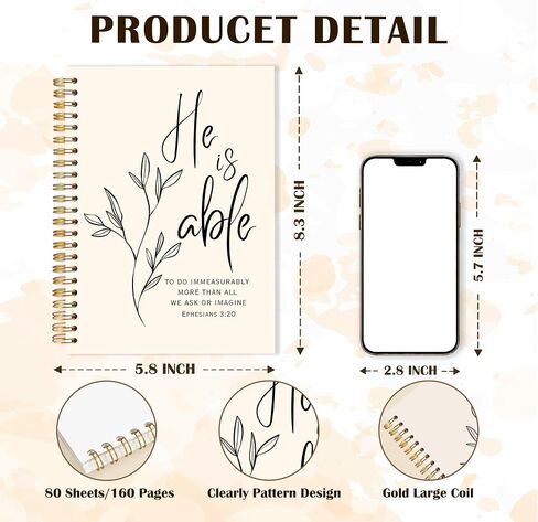 Qabliqo Jesus Christian Spiral Notebooks, Christian Gift Journal for Women, Daisy Flower Field Jesus Hugging Journals for Woman, Religious Notebook for Note Taking, 5.5x8.3 Inch in Saudi Arabia