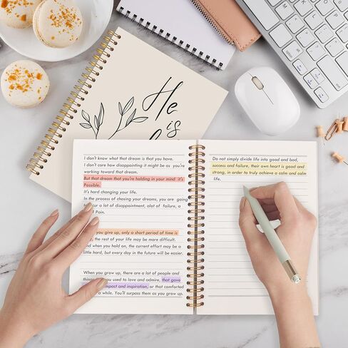 Qabliqo Jesus Christian Spiral Notebooks, Christian Gift Journal for Women, Daisy Flower Field Jesus Hugging Journals for Woman, Religious Notebook for Note Taking, 5.5x8.3 Inch in Saudi Arabia