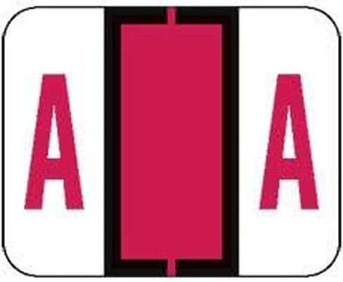 Doctor Stuff - File Folder Labels, Alphabet Letter A, TAB Products - TPAV Series Compatible Alpha Stickers, Red, 1" x 1-1/4", 500/Roll in Kuwait