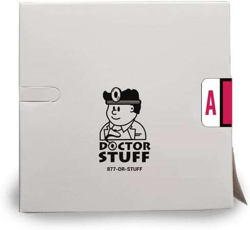 Doctor Stuff - File Folder Labels, Alphabet Letter A, TAB Products - TPAV Series Compatible Alpha Stickers, Red, 1" x 1-1/4", 500/Roll in Kuwait