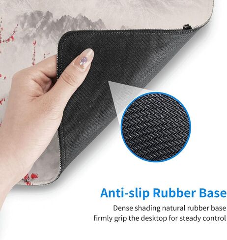 Large Gaming Mouse Pad, XXL Mousepad with Japanes Style Ink Painting Pattern, Large Mouse Mat Desk Pad for Keyboard and Mouse, Gaming Computer Laptop PC Desk Office Accessories in Kuwait