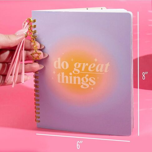 STMT D.I.Y. مجموعة دفتر اليومية ، مجموعة مجلة ذات 70 ورقة ، مجموعة من المجلات المقيدة ، أكثر من 35 مستلزمات قرطاسية ، بما في ذلك ملصقات المجلات والإطارات والقلم وسلسلة المفاتيح و Glue Stick & More ، Journaling Kit ، Girls Journal in Kuwait