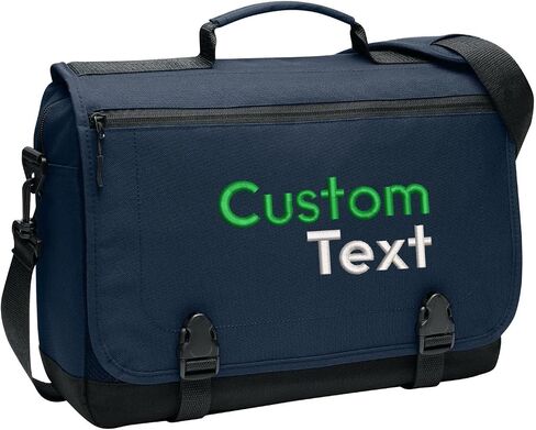 Personalized Messenger Laptop Briefcases - Add Your Embroidered Text, Monogram or Logo - Custom Shoulder Bag in Saudi Arabia