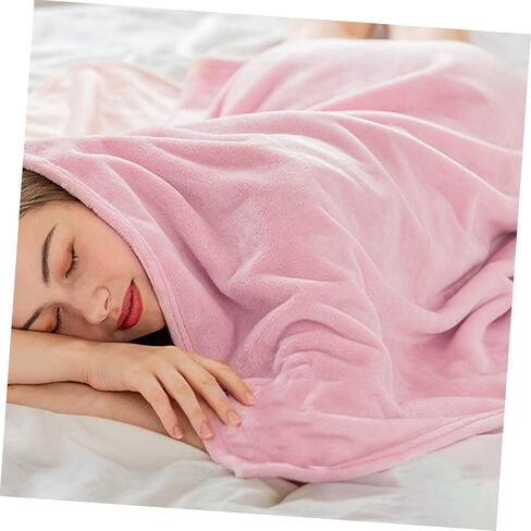 Cabilock Gorgeous Solid Flannel Fleece Pet Blanket Cozy Pink Throw for Dogs and Cats Lightweight and Extra Warm Bedding for Indoor Use for Giving in Saudi Arabia