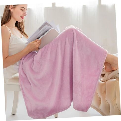 Cabilock Gorgeous Solid Flannel Fleece Pet Blanket Cozy Pink Throw for Dogs and Cats Lightweight and Extra Warm Bedding for Indoor Use for Giving in Saudi Arabia