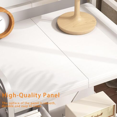 21"x15.8" Large Printer Stand with Storage, 2-Tier Under Desk Printer Table, Rolling Printer Cart with Lockable Wheels for Home, Office (Brown) in Kuwait