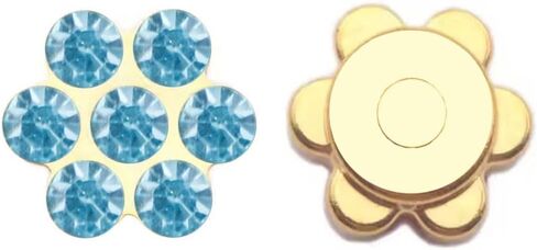 120 Pcs 12mm Plum Blossom Rhinestones Crystal Glass Gems Jewels, Flatback Gold Base Rhinestone Gemstone for Decoration Crafts Clothes Bag Shoes Hat Embellishments Accessories(08 Black) in Kuwait