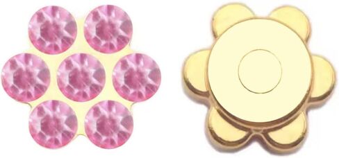 120 Pcs 12mm Plum Blossom Rhinestones Crystal Glass Gems Jewels, Flatback Gold Base Rhinestone Gemstone for Decoration Crafts Clothes Bag Shoes Hat Embellishments Accessories(08 Black) in Kuwait