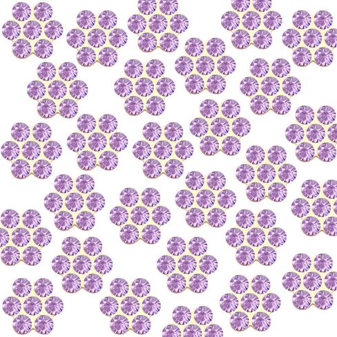 120 Pcs 12mm Plum Blossom Rhinestones Crystal Glass Gems Jewels, Flatback Gold Base Rhinestone Gemstone for Decoration Crafts Clothes Bag Shoes Hat Embellishments Accessories(08 Black) in Kuwait