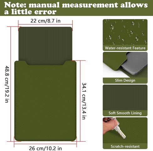 BVYA 12-13.3 "كمبيوتر محمول ، حالة كمبيوتر محمول من الجلد PU متوافق مع MacBook Air 13 2018-2022 (M2 A2681 M1 A2337) ، متوافق مع MacBook Pro 13 2016-2022 (M2 A2686 M1 A2338 A2251 A22289 A2159) in Saudi Arabia