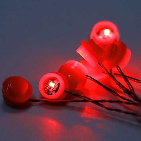 14PCS LED Lights 1X1 Circular Dot Compatible with Lego Building City Model Set Block Accessories Lighting Kit Toys（Warm Colors） in Kuwait