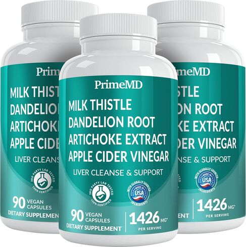 32-in-1 Liver Supplement with Milk Thistle and Dandelion Root - Liver Detox and Cleanse with Artichoke Extract and Beetroot Powder for Liver Support - Active Liver Health Formula with 1426 mg (90ct) in Saudi Arabia