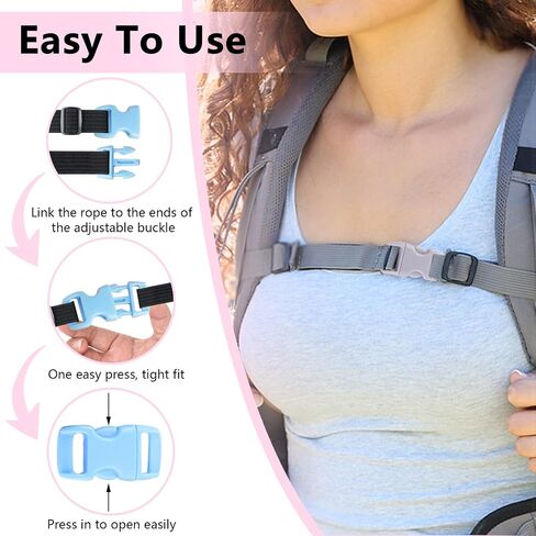 120 Pack of 1 Inch Quick Side Release Adjustable Plastic Buckles for Backpacks, Luggage Straps, Pet Collar in Saudi Arabia
