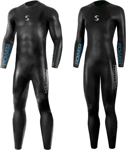 Synergy Triathlon Wetsuit 3/2mm - Volution Full Sleeve Smoothskin Neoprene for Open Water Swimming in Saudi Arabia