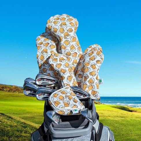Limited Edition Golf Beer Pattern - Driver Head Cover - Tour Quality Golf Club Cover - Style and Customize Your Golf Bag in Saudi Arabia