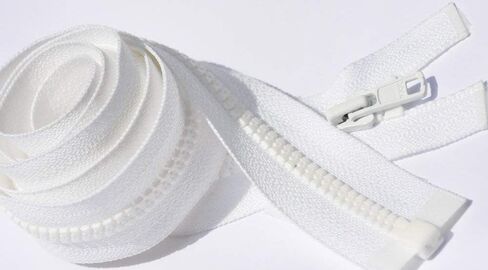 YKK 3 " - 72" Vislon Zipper 3 Light Weight Plastic Compans Doansing 501 White بواسطة كل (تحديد الطول) (طول 3 بوصات) in Kuwait