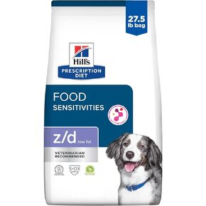 Hill's Prescription Diet z/d Low Fat Hydrolyzed Soy Recipe Dry Dog Food, 8 lb Bag