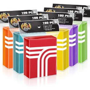 600ps الأكمام البطاقة غير اللامعة ، 6 ألوان بطاقة البيسبول بطاقات مثالية ملائمة MTG ، TCG ، Yugioh ، كرة القدم ، الرياضة ، غلاف البطاقة السحرية (احتياطي 12 نقطة)