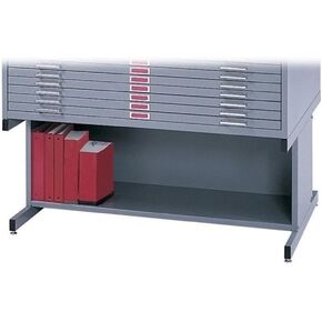 Pemberly Row Open 20" H Base for 4986 and 4996 Flat File Cabinets in Gray